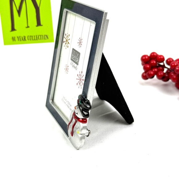 Studio Décor Snowman Picture Frame 2.5x3.5 Christmas Photo Frame Holiday Decor - Picture 4 of 9